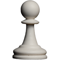 Chess pawn white